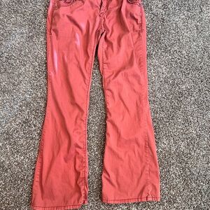 Maurices Flare Jeans in Coral